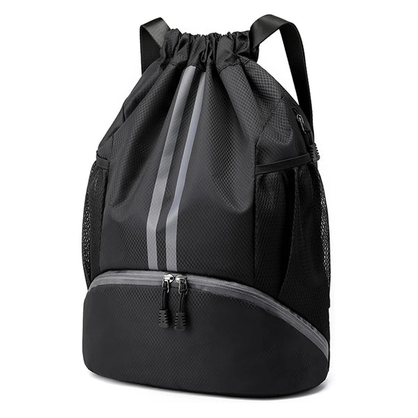 Mochila Compacta com Compartimento para Sapatos e Bolso Impermeável